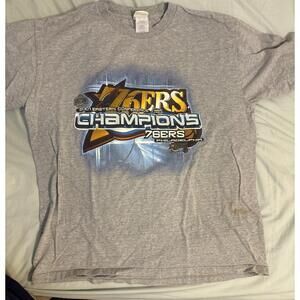 2001 Lee Sport Nba 76Ers Eastern Conference Champions T Shirt